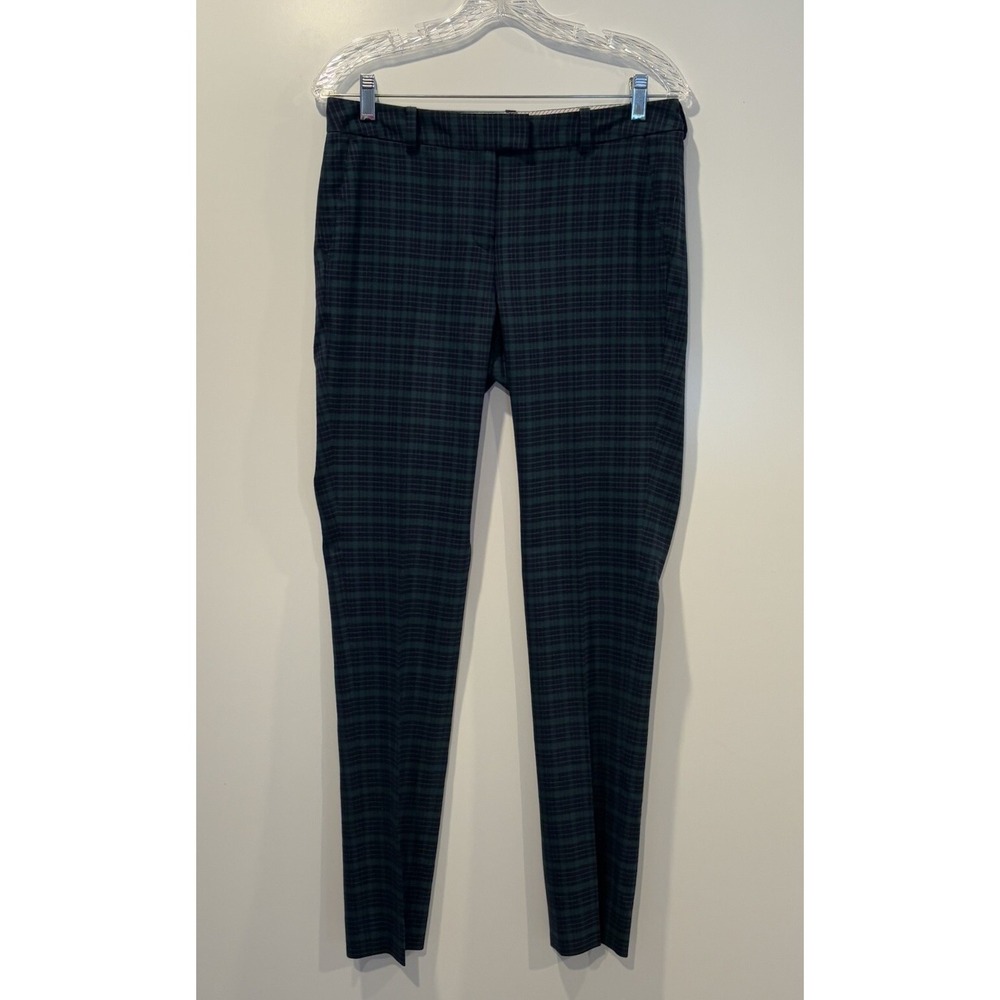 Brooks Brothers Red Fleece Womens Green Blue Tartan Plaid Pants Size 4